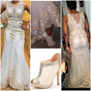 Prom dress and shoes